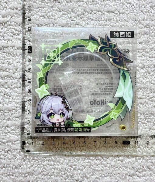 原神グッズ 公式正規品 ナヒーダ アクリル 缶バッジ収納ケース ストラップ スメール