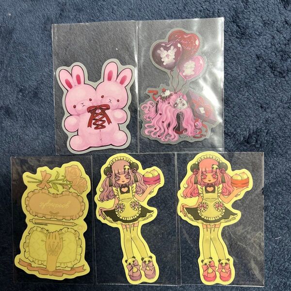 kuuaちゃん ステッカー 5枚セット