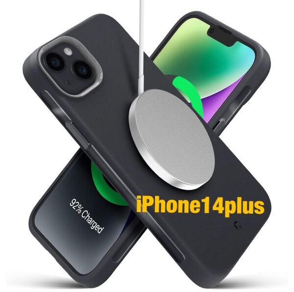 iPhone14Plus 用 ケース スマホケース ダークグレー