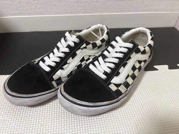 VANS オールドスクール チェッカー ローカットスニーカー
