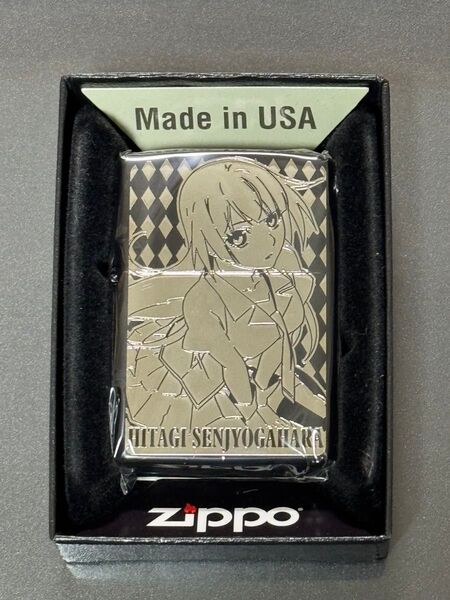 zippo 物語シリーズ 戦場ヶ原 ひたぎ シルバー刻印 両面デザイン 2021年製 西尾維新 講談社 ケース 保証書