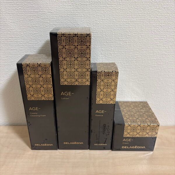 デラジェディバ エイジ クリーミークレンジングフォーム120g ローション115ml エッセンス30ml クリーム40g