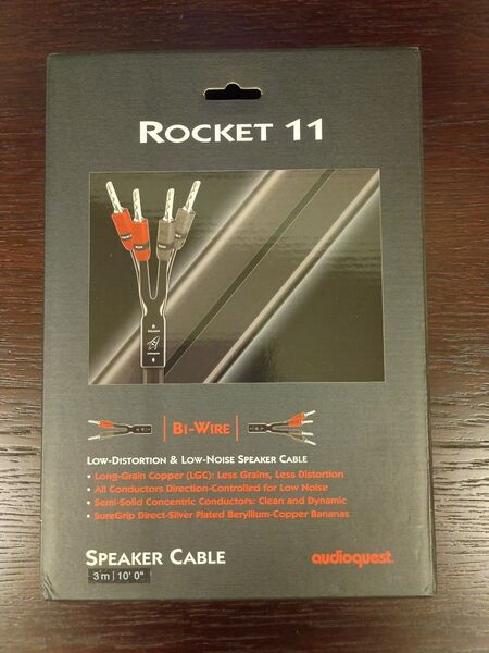 【新品】 audioquest Rocket 11 バイワイヤリング対応 3m