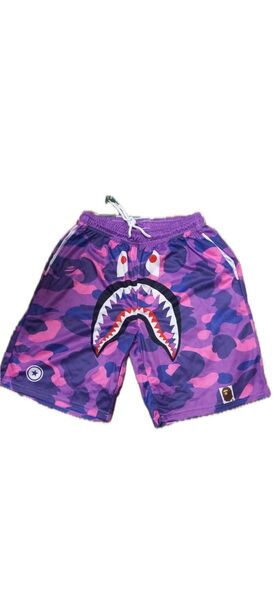 APE エイプ ノベルティ カモフラシャーク パープル 夏服 M