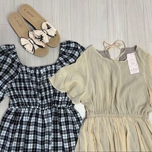 ★新品タグ付き2点SET★ティアード★シアー★