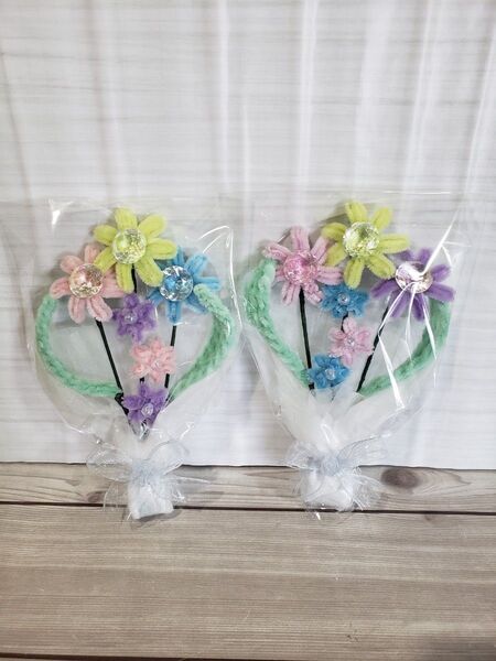 モールフラワー 2個セット ブーケ 花束 枯れないお花