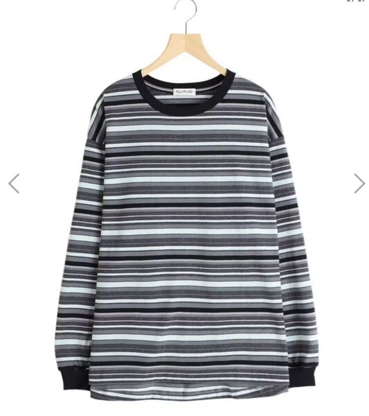 POLYPLOID ポリプロイド OVERSIZE LONGSLEEVE B ボーダー
