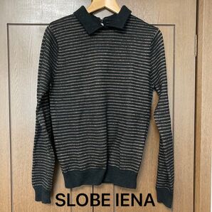 SLOBE IENA ニット ラメ えり付き