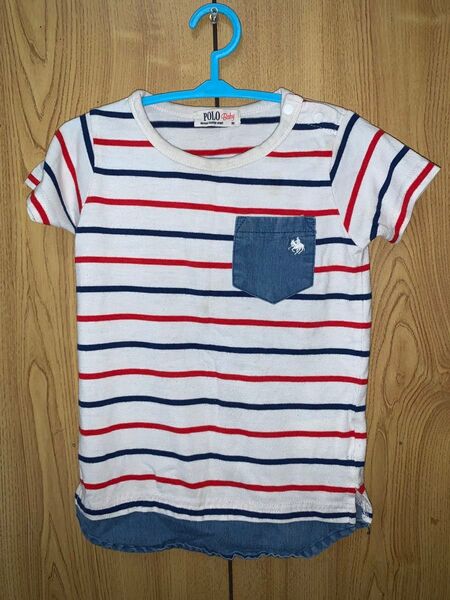 POLO Baby ボーダーTシャツ 90