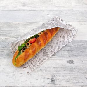 ホットドッグ袋 オープンパックA-25アーティクル 100枚2袋