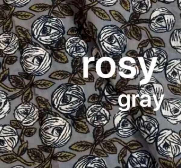 ミナペルホネン rosy グレー 生地 ファブリック はぎれ 希少