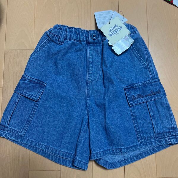 未使用タグ付き LWE ショートパンツ ハーフパンツ キッズ デニム しまむら