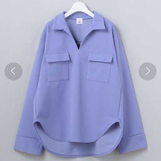 【美品】6(ROKU) SKIPPER SHIRT スキッパーシャツ 長袖 春
