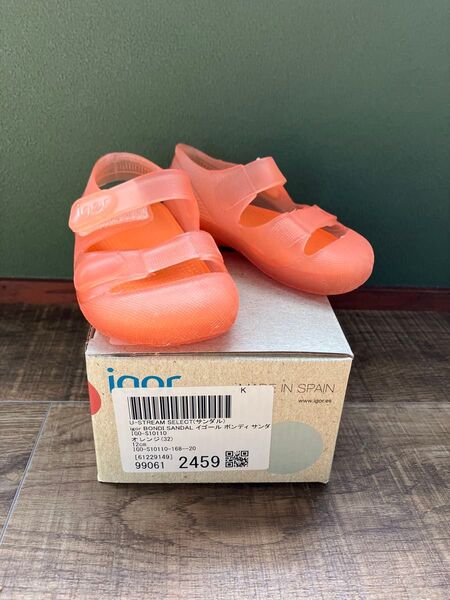igor BONDI SANDAL イゴール ポンディ サンダル オレンジ 12cm