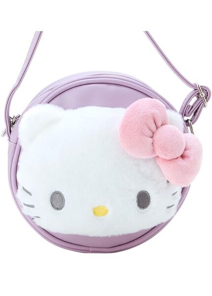 新品未使用 サンリオ(SANRIO) ハローキティ フェイス形ぬいぐるみポシェット バック