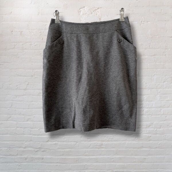 PROPORTION BODY DRESSING プロポーションボディドレッシング ひざ丈 スカート グレー ボトムス 美品【M】