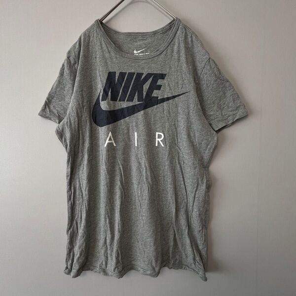 NIKE ナイキ ロゴTシャツ AIR Tシャツ ユニセックス メンズ 半袖 グレー【M】美品