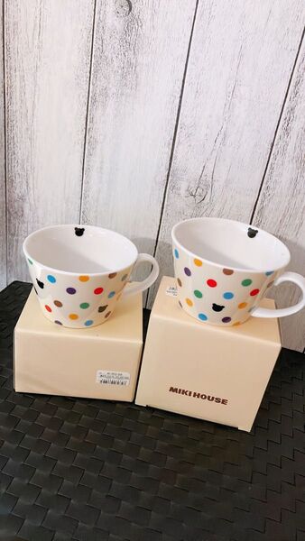 ★新品未使用★ミキハウスファースト スープカップ2個セット