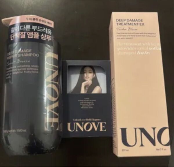 UNOVE アノブ ディープダメージシャンプー500ml トリートメント 270ml 未使用正規品 非売品ベストセラーキット付
