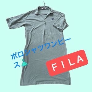 FILA ポロシャツワンピース グリーン