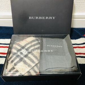  новый товар /BURBERRY/ носовой платок / полотенце носовой платок / стандартный товар / Burberry /Burberrys/ хлопок 100%/noba проверка / не использовался / шланг Mark / носки / носки /25~26cm