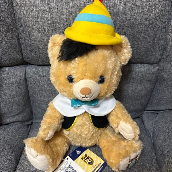 ディズニー ユニベアシティ ビスコッティ ピノキオ ぬいぐるみ タグ付