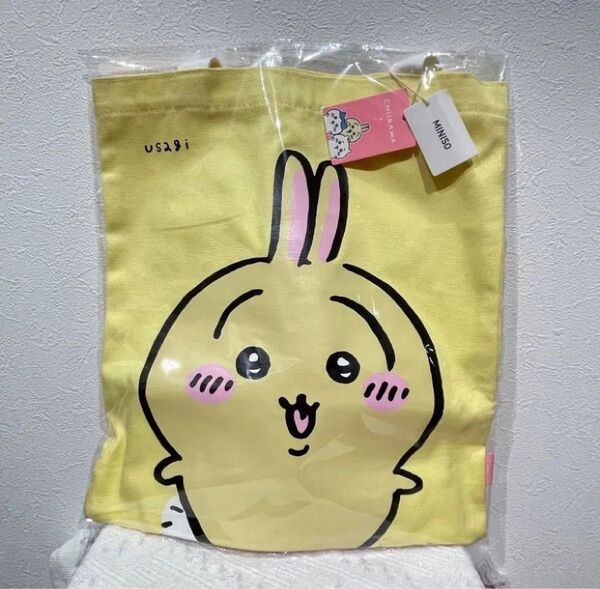 【新品】希少品 Chiikawa ちいかわ うさぎ トートバッグ ショルダーバッグ MINISO 中国限定 1点