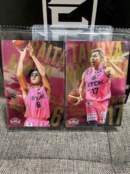 秋田ノーザンハピネッツ 赤穂雷太、中山裕哉トレーディングカード 2枚セット