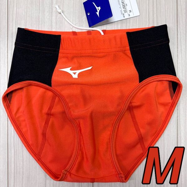 ミズノ 女子陸上レーシングショーツ Mサイズ オレンジ×ブラック 新品