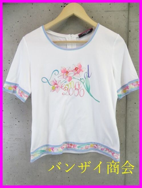 【レオナール】コットンハートロゴTシャツカットソー☆ リブ花柄ライン☆白☆L 2025年最新】Yahoo!オークション -「半袖 tシャツ」(レオナール