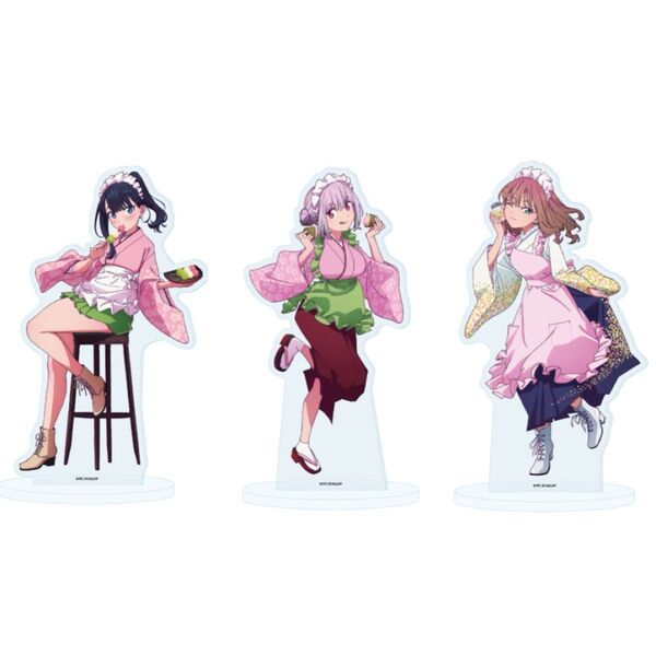 グリッドマンユニバース アクリルスタンド 六花 アカネ 夢芽 TSUTAYA 和菓子