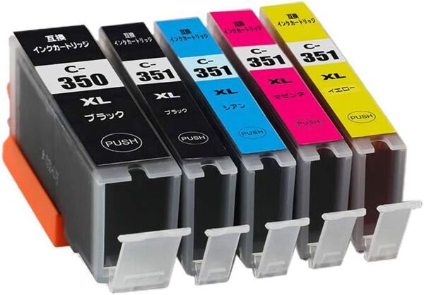 キャノン BCI-350XL+351XL 5MP 互換インクカートリッジ