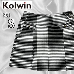 Kolwin コルウィン レディース ゴルフ スカート ギンガム チェック 7号