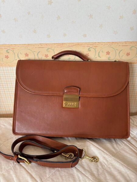 COACH オールドコーチ ブリーフケース ブラウン レザー