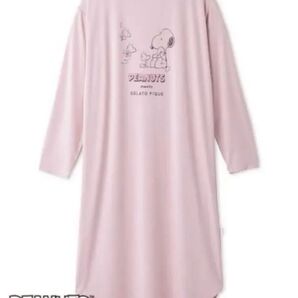 ジェラート ピケ ワンピース スヌーピー フリーサイズ ピンク