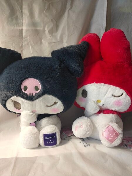 【サンリオ】マイメロディ・クロミ かまって BIG ぬいぐるみ 全2種の2点