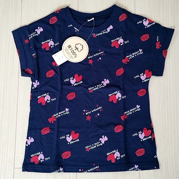 新品 半袖Tシャツ 女の子 夏服 綿100% 90cm