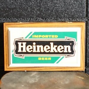 【アメリカ ヴィンテージ】Heineken ハイネケン サインランプ 当時物 電飾看板 ILUMINATED SIGN