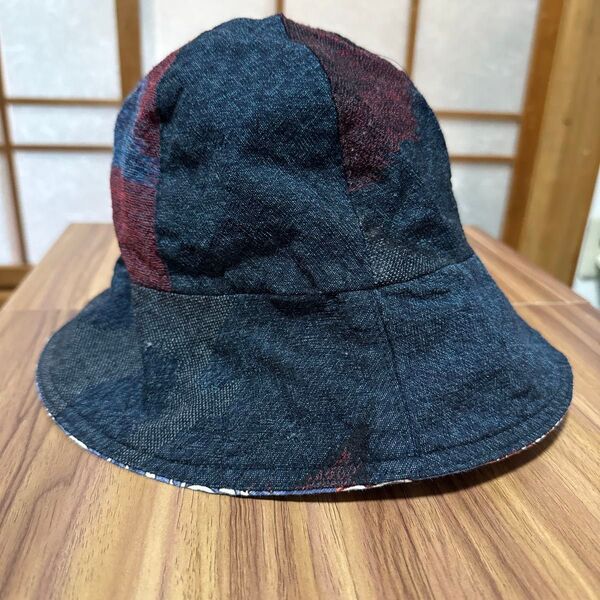 ハンドメイド リバーシブル バケットハット