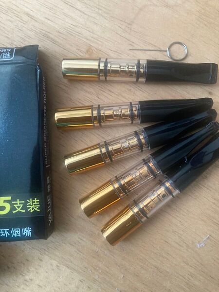 新品 シガレットホルダー ヤニ取り 洗浄可能 5本入り 喫煙具