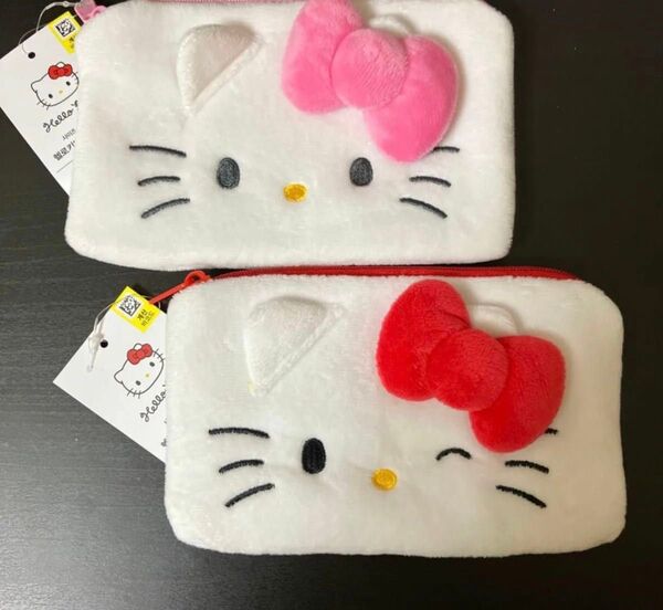 新品 ハローキティ ポーチ 2個セット 韓国限定