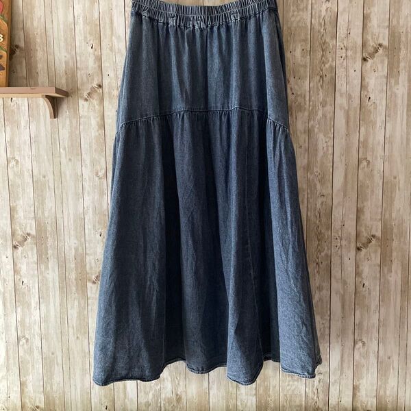 デニムフレアスカート 美品 Mサイズ
