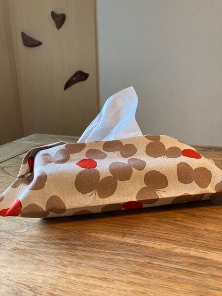 ティッシュボックスカバー ティッシュケース 花 シンプル 北欧 箱ティッシュ ミナ 蝶々 ちょう リボン りぼん