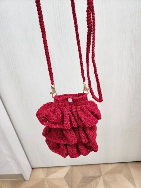 スマホ ポシェット かぎ針編み ハンドメイド