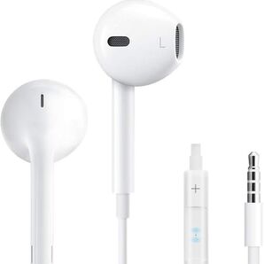 イヤホン 3.5mmジャック 有線イヤホン 音量調節 3.5mmジャック ios/iPad/Android/PC 多機種対応