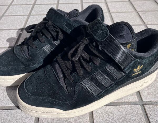 adidas FORUM 84 LOW ADV 27.5cm 黒 ブラック スニーカー