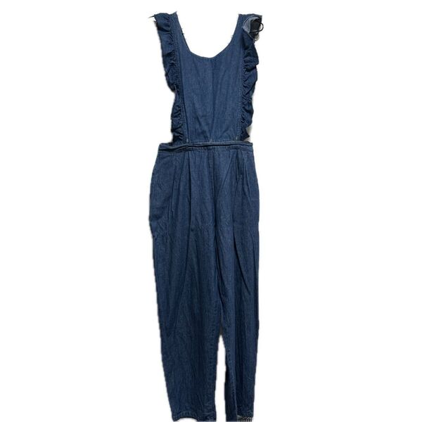 マーキーズ【COTTON from U.S.A】デニム3wayフリルサロペット 160