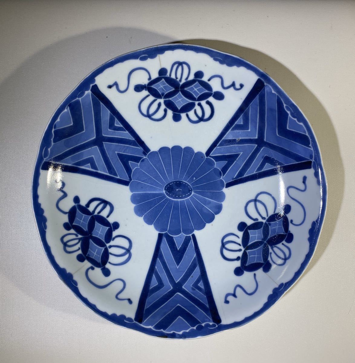 古伊万里染付ブルー28cm 中皿西とA | JChere雅虎拍卖代购