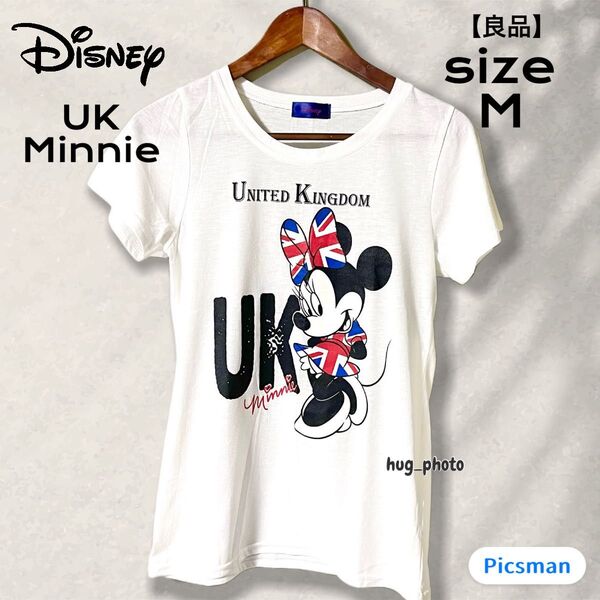 【良品】Disney ディズニー Minnie ディズニー ミニー UK ロング tシャツ注意説明
