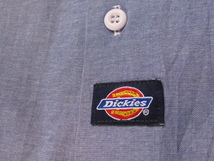 Dickies (ディッキーズ) USA製 ダンガリー デニムシャツ 半袖 3XL ビッグサイズ　ライトオンス　ワークシャツ　ヴィンテージ_画像9
